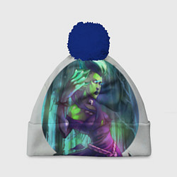 Шапка с помпоном Death Prophet Magic, цвет: 3D-тёмно-синий