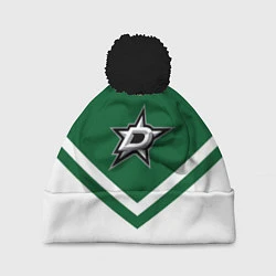 Шапка с помпоном NHL: Dallas Stars, цвет: 3D-черный