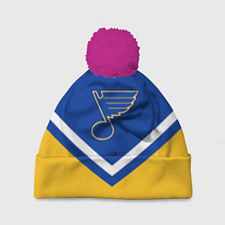 Шапка с помпоном NHL: St. Louis Blues, цвет: 3D-малиновый