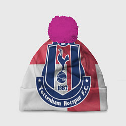 Шапка с помпоном Tottenham Hotspur FC, цвет: 3D-малиновый