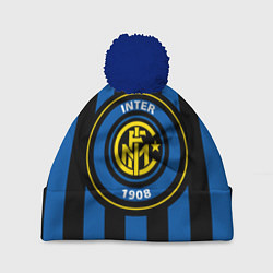 Шапка с помпоном Inter FC 1908, цвет: 3D-тёмно-синий