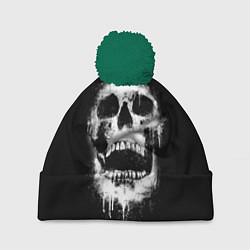 Шапка c помпоном Evil Skull
