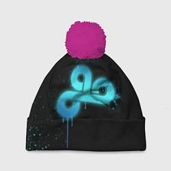 Шапка с помпоном Cloud 9: Black collection, цвет: 3D-малиновый