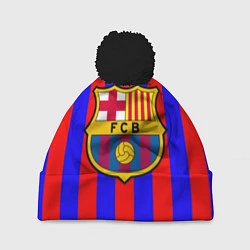Шапка с помпоном Barca FCB Club, цвет: 3D-черный
