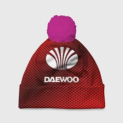 Шапка с помпоном Daewoo: Red Carbon, цвет: 3D-малиновый