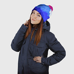 Шапка с помпоном Firewatch: Cold Mountain, цвет: 3D-малиновый — фото 2