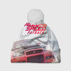 Шапка с помпоном Need for Speed: Payback, цвет: 3D-белый