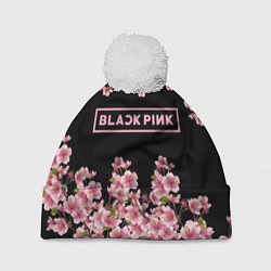 Шапка c помпоном Black Pink: Delicate Sakura