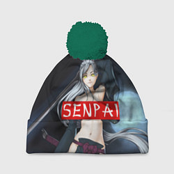 Шапка с помпоном Senpai Goddess, цвет: 3D-зеленый