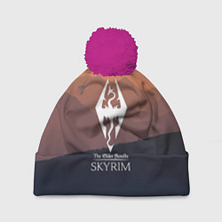 Шапка с помпоном THE ELDER SCROLLS, цвет: 3D-малиновый
