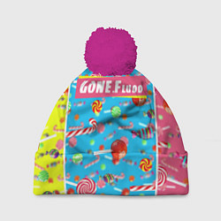 Шапка с помпоном GONE Fludd, цвет: 3D-малиновый
