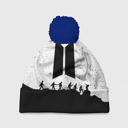 Шапка с помпоном BTS: Black Stars, цвет: 3D-тёмно-синий