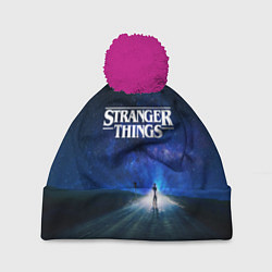 Шапка с помпоном Stranger Things: Road Light, цвет: 3D-малиновый