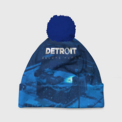 Шапка с помпоном Detroit: Become Human, цвет: 3D-тёмно-синий