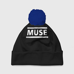 Шапка с помпоном MUSE, цвет: 3D-тёмно-синий