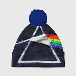 Шапка с помпоном PINK FLOYD, цвет: 3D-тёмно-синий