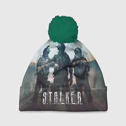 Шапка с помпоном Stalker the game, цвет: 3D-зеленый