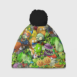 Шапка c помпоном PLANTS VS ZOMBIES