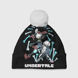 Шапка c помпоном UNDERTALE