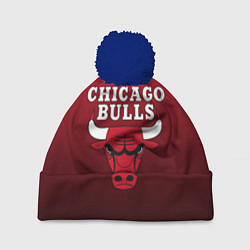 Шапка с помпоном CHICAGO BULLS, цвет: 3D-тёмно-синий