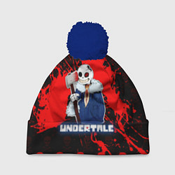 Шапка с помпоном UNDERTALE, цвет: 3D-тёмно-синий