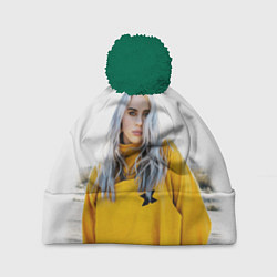 Шапка с помпоном BILLIE EILISH, цвет: 3D-зеленый
