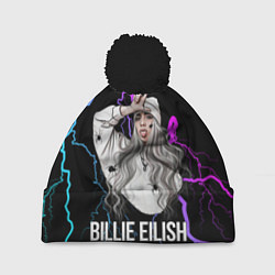 Шапка с помпоном BILLIE EILISH, цвет: 3D-черный