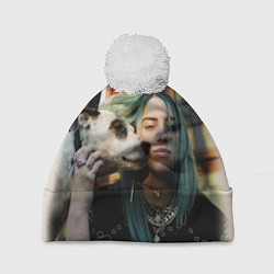 Шапка с помпоном BILLIE EILISH, цвет: 3D-белый