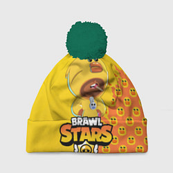 Шапка с помпоном BRAWL STARS SALLY LEON, цвет: 3D-зеленый