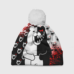 Шапка с помпоном MONOKUMA, цвет: 3D-белый