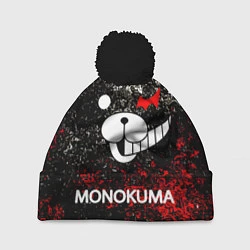 Шапка с помпоном MONOKUMA, цвет: 3D-черный