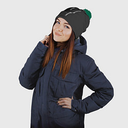 Шапка с помпоном Лунопёс, цвет: 3D-зеленый — фото 2