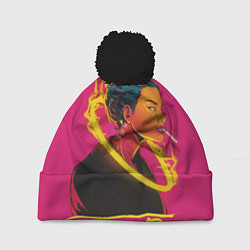 Шапка с помпоном Cyberfire 404, цвет: 3D-черный