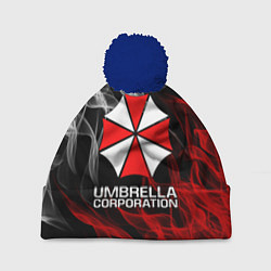 Шапка с помпоном UMBRELLA CORP, цвет: 3D-тёмно-синий