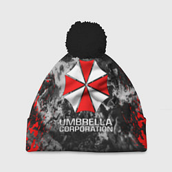 Шапка с помпоном UMBRELLA CORP, цвет: 3D-черный