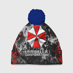 Шапка с помпоном UMBRELLA CORP, цвет: 3D-тёмно-синий