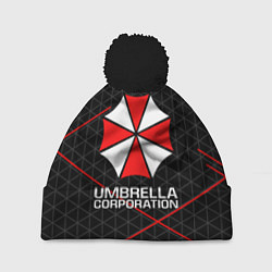 Шапка с помпоном UMBRELLA CORP, цвет: 3D-черный