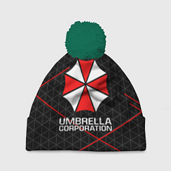 Шапка с помпоном UMBRELLA CORP, цвет: 3D-зеленый