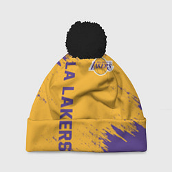 Шапка c помпоном LA LAKERS