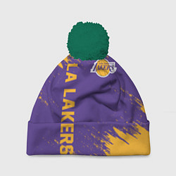 Шапка с помпоном LA LAKERS, цвет: 3D-зеленый