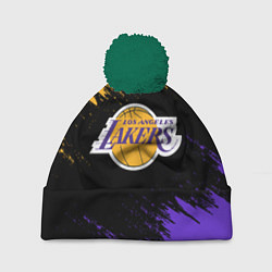 Шапка с помпоном LA LAKERS, цвет: 3D-зеленый