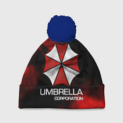 Шапка с помпоном UMBRELLA CORP, цвет: 3D-тёмно-синий