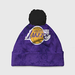 Шапка c помпоном LA LAKERS