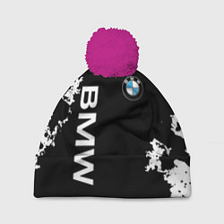Шапка с помпоном BMW, цвет: 3D-малиновый
