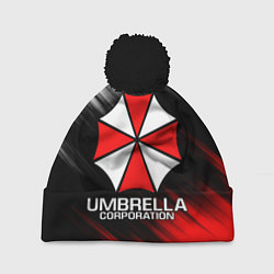 Шапка с помпоном UMBRELLA CORP, цвет: 3D-черный