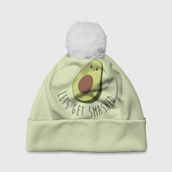 Шапка c помпоном Авокадо