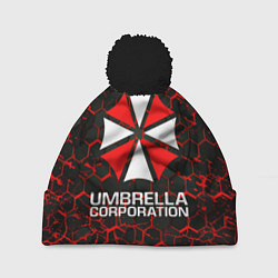 Шапка с помпоном UMBRELLA CORPORATION, цвет: 3D-черный