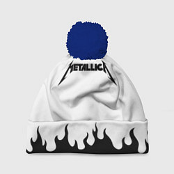 Шапка с помпоном METALLICA, цвет: 3D-тёмно-синий