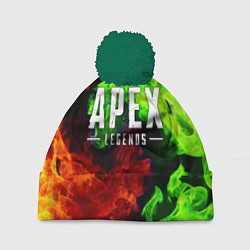 Шапка с помпоном APEX LEGENDS, цвет: 3D-зеленый