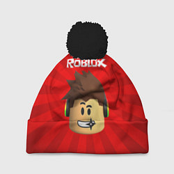 Шапка с помпоном ROBLOX, цвет: 3D-черный